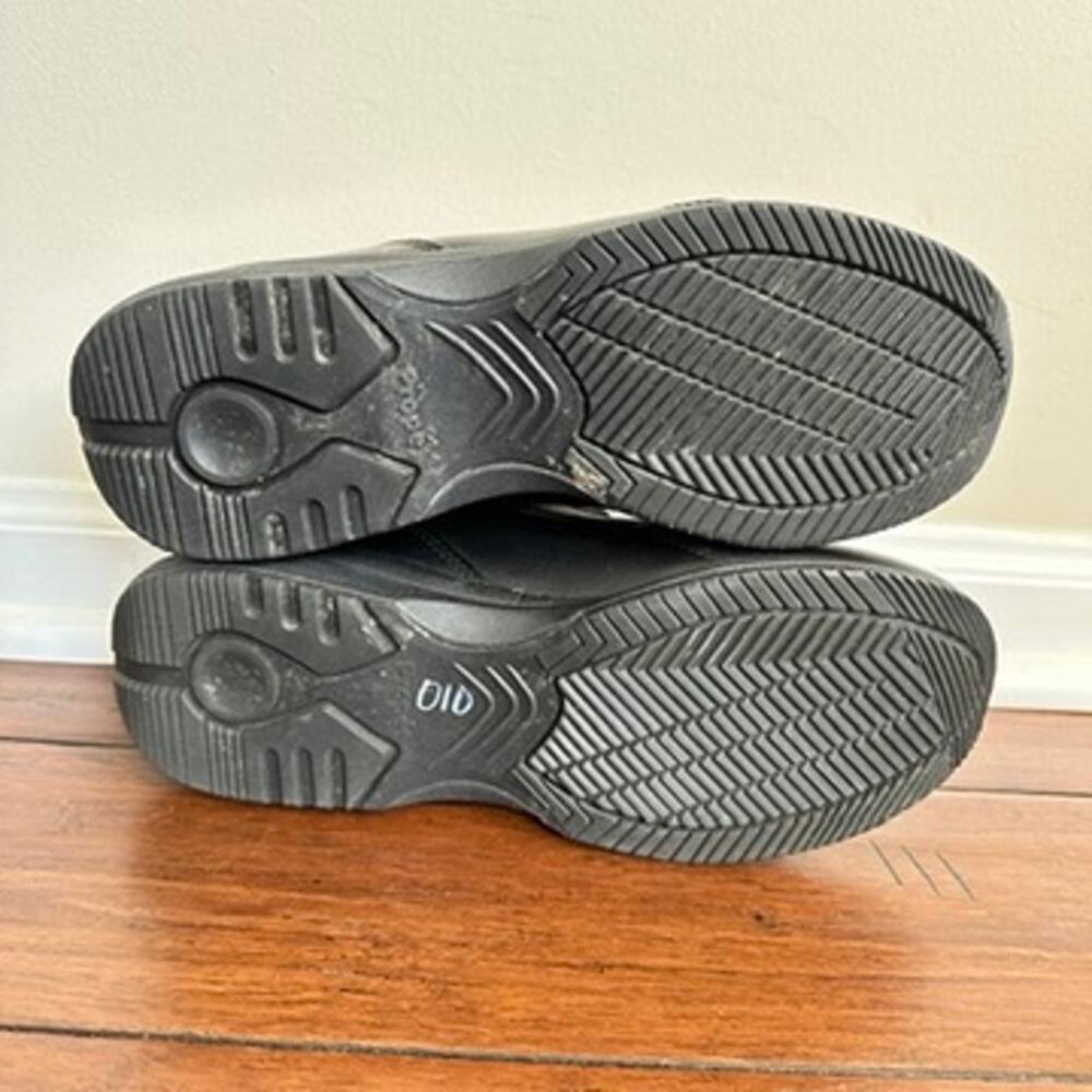 Propet Womens 9W Tour Walker Strap Leather Comfort Shoe Shock Absorbing Black - Picture 9 of 9